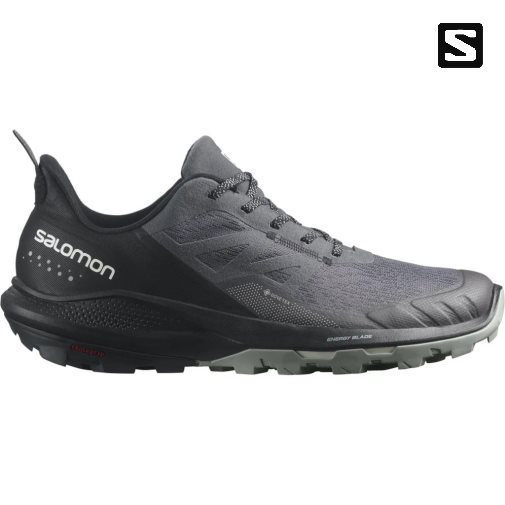 Tênis De Caminhada Salomon Outpulse GTX Masculino Pretas Cinzentas Escuro | PT N45730